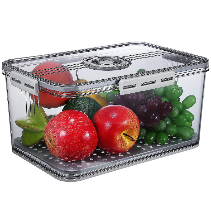 Food Fresh Container Time Recording Food Storage Fresh-keeping Organizer Box For Fruits Breads Food Fresh Container Time Recording Food Storage Fresh-keeping Organizer Box For Fruits Breads