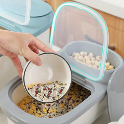 1pc Rice Storage Bucket Moisture-proof Rice Storage Tank Flour Storage Box 1pc Rice Storage Bucket Moisture-proof Rice Storage Tank Flour Storage Box