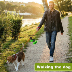 Silicone Poop Bag Holder for Dog Waste Bags, Puppy Waste Bag Dog Leash Waste Bag Holder Bike Accessories Holder (4 [...]