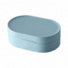 Savons Dish Imperméable à l’eau Étanche Rond Savons Boîte Conteneur Avec Couvercle Pp Anti Chute Bain & Toilettes