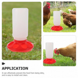 2Pcs Portable Poultry Feeder Chickens Duck Water Food Container Food Eating Tool