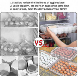 Stackable Egg Dumpling Storage Fresh-keeping Box With Lid