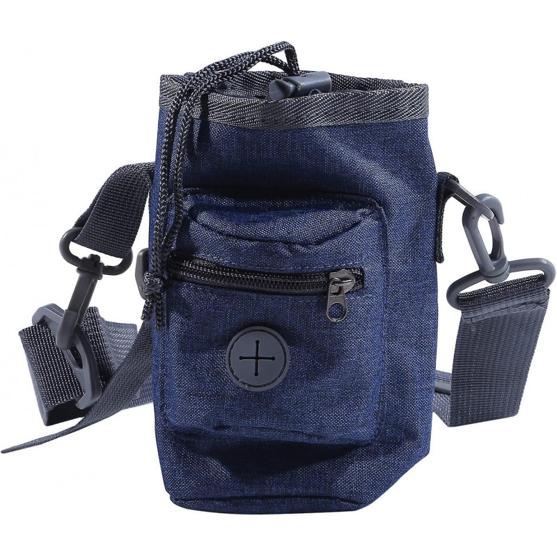 Sac de dressage de chien Pochette de friandise portable pour chiot pour la randonnée en marchant (gris foncé) (D-8D) Sac de dressage de chien Pochette de friandise portable pour chiot pour la randonnée en marchant (gris foncé) (D-8D)