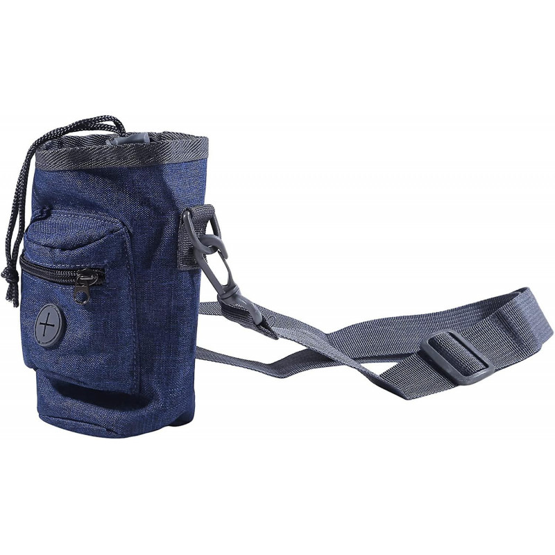 Sac de dressage de chien Pochette de friandise portable pour chiot pour la randonnée en marchant (gris foncé) (D-8D) Sac de dressage de chien Pochette de friandise portable pour chiot pour la randonnée en marchant (gris foncé) (D-8D)
