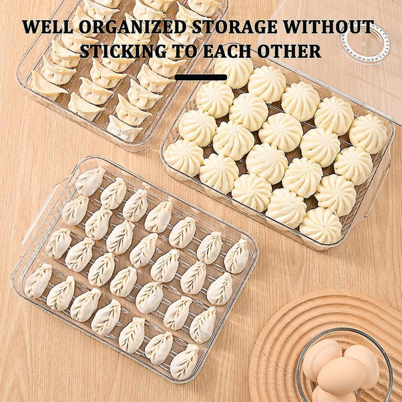 Household Timing Dumpling Box Large Capacity Food Fresh-keeping Box For Kitchen