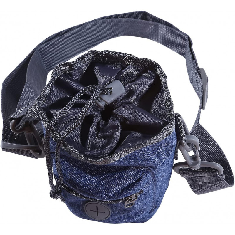 Sac de dressage de chien Pochette de friandise portable pour chiot pour la randonnée en marchant (gris foncé) (D-8D) Sac de dressage de chien Pochette de friandise portable pour chiot pour la randonnée en marchant (gris foncé) (D-8D)