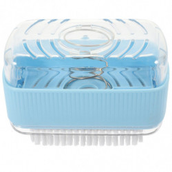 Soap Box with Roller Multi-functional Travel Soap Storage Foaming Box Container