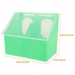 Hangable Pigeon Feeder Multi-grid Pigeon Food Storage Box Bird Cage Hanging Feeder