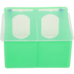 Hangable Pigeon Feeder Multi-grid Pigeon Food Storage Box Bird Cage Hanging Feeder