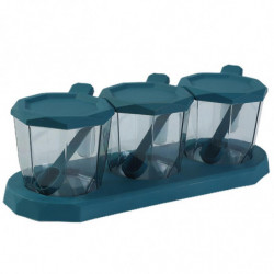 Seasoning Bottle Holder Moisture Proof Large Capacity Foundation Space Saving Transparent Spice