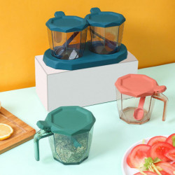 Seasoning Bottle Holder Moisture Proof Large Capacity Foundation Space Saving Transparent Spice