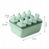 Ice Cream Mold Handle Design Food Grade Healthy Easy to Clean Reusable DIY PP Material 8 Grids Popsi