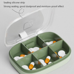 Medicines Containers Moisture Proof Small Size Large Capacity Transparent Lid