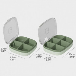 Medicines Containers Moisture Proof Small Size Large Capacity Transparent Lid