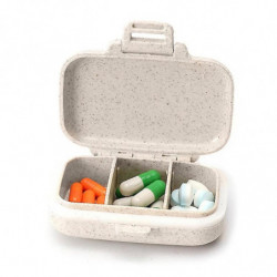 Pill Box 3/6 Slots Moisture-proof PP Medicine Storage Case for Household