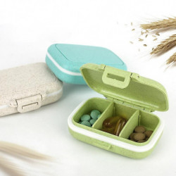 Pill Box 3/6 Slots Moisture-proof PP Medicine Storage Case for Household