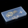 5×Rectangular Plastic Transparent With Lid Storage Box Collection Container Case