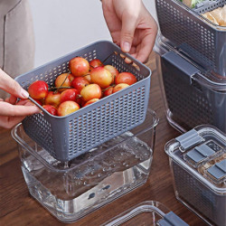 Refrigerator Food For Fresh Keeping Containers Durable Large Capacity Organizer