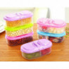 Food Storage Box Kitchen Fridge Transparent PP Double Grip Fresh Food Storage Sealed Container, Blue