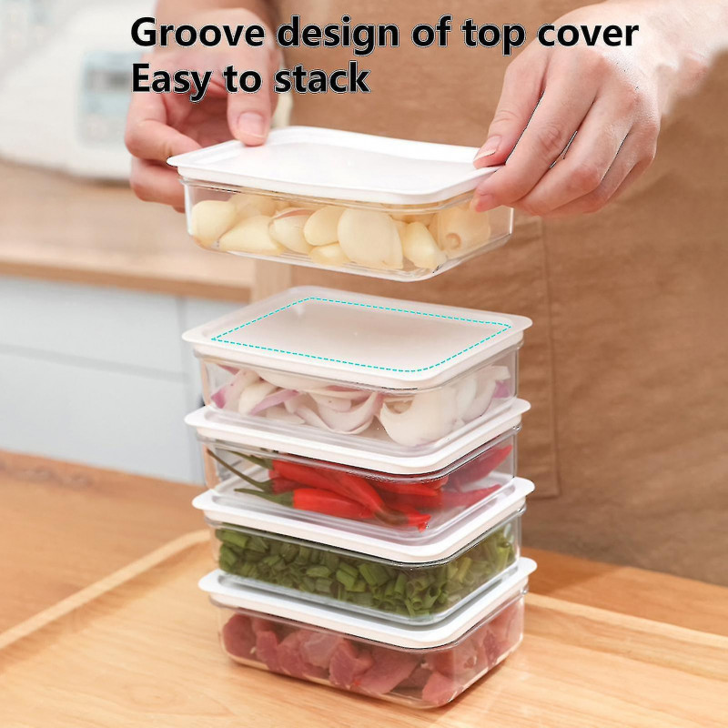 Farfi Storage Box With Cover High Capacity Good Sealing Transparent Leak-proof Food Sealed Container For Home