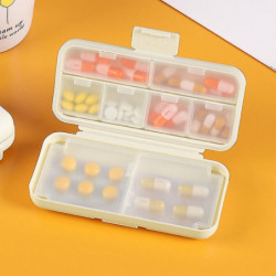 Mini Medicine Storage Box With Button Moistureproof Durable Medicine Storage Case For Journey