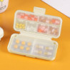 Mini Medicine Storage Box With Button Moistureproof Durable Medicine Storage Case For Journey
