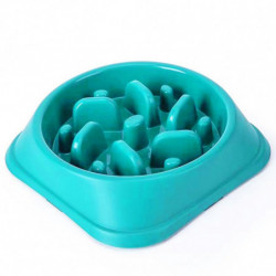 New Pet Dog Bowl Slow Feeder Plastic Anti Choking Puppy Cat Eating Dish Bowl Anti-gulping Food Plate