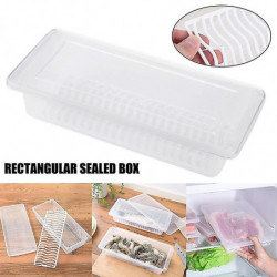1/2/3pcs Kitchen Refriger Draining Preservation Box Transparent Plastic Food Container 1/2/3pcs Kitchen Refriger Draining Preservation Box Transparent Plastic Food Container