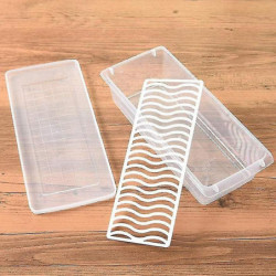 1/2/3pcs Kitchen Refriger Draining Preservation Box Transparent Plastic Food Container 1/2/3pcs Kitchen Refriger Draining Preservation Box Transparent Plastic Food Container
