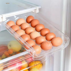 Hanging Eggs Storage Box Rack Automatic Egg-rolling Transparent Fresh-keeping Drawer Hanging Eggs Storage Box Rack Automatic Egg-rolling Transparent Fresh-keeping Drawer