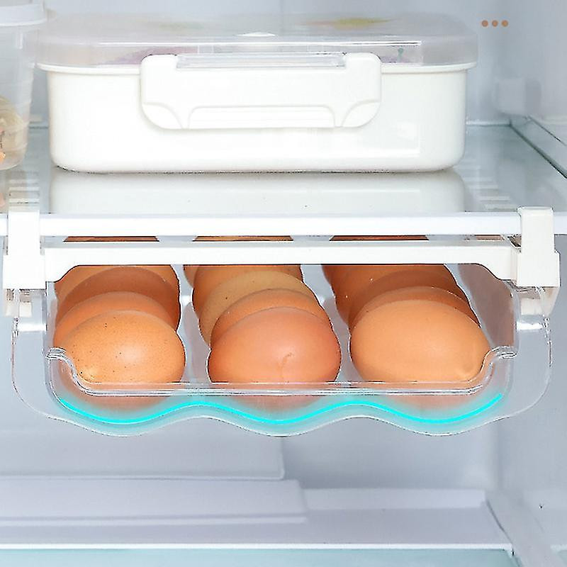 Hanging Eggs Storage Box Rack Automatic Egg-rolling Transparent Fresh-keeping Drawer