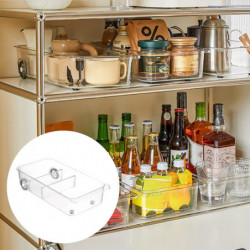 Fridge Drawers Food Containers with Wheels Stackable Cabinet Freezer Drawer Pull Out Fridge Organizer Pantry Storage Box Fridge Drawers Food Containers with Wheels Stackable Cabinet Freezer Drawer Pull Out Fridge Organizer Pantry Storage Box