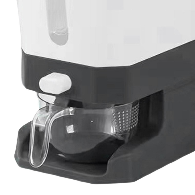 Rice Dispenser with Lid Leakproof Rice Storage Bin for Home Cabinet Cupboard black
