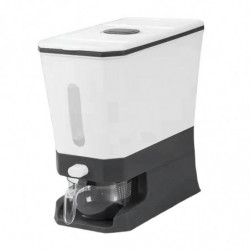 Rice Dispenser with Lid Leakproof Rice Storage Bin for Home Cabinet Cupboard black Rice Dispenser with Lid Leakproof Rice Storage Bin for Home Cabinet Cupboard black