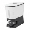 Rice Dispenser with Lid Leakproof Rice Storage Bin for Home Cabinet Cupboard black