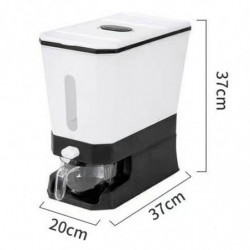 Rice Dispenser with Lid Leakproof Rice Storage Bin for Home Cabinet Cupboard black Rice Dispenser with Lid Leakproof Rice Storage Bin for Home Cabinet Cupboard black