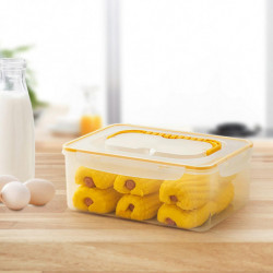 Kimchi Container Preservation Container Portable Airtight Lid Pickle Jar Food Storage Box for Snacks Salad Work [...]