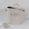 Metal Rice Storage Box, Round Rice Container With Lid And Handle,sealed Food Storage Bin For Kitchen,countertop [...]