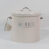 Metal Rice Storage Box, Round Rice Container With Lid And Handle,sealed Food Storage Bin For Kitchen,countertop [...]