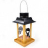 Solar Light Bird Feeder Bird Feeding Station Capacity Bird Food Container Bird Feeders Household De