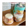 2PCS 20Oz Overnight Oats Container with Lid and Spoon - Portable Oatmeal Breakfast Cup for On-The-Go Pink
