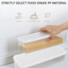 Household Noodle Translucent Box Airtight Spaghetti Box Kitchen Food Fruit Container