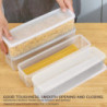 Household Noodle Translucent Box Airtight Spaghetti Box Kitchen Food Fruit Container