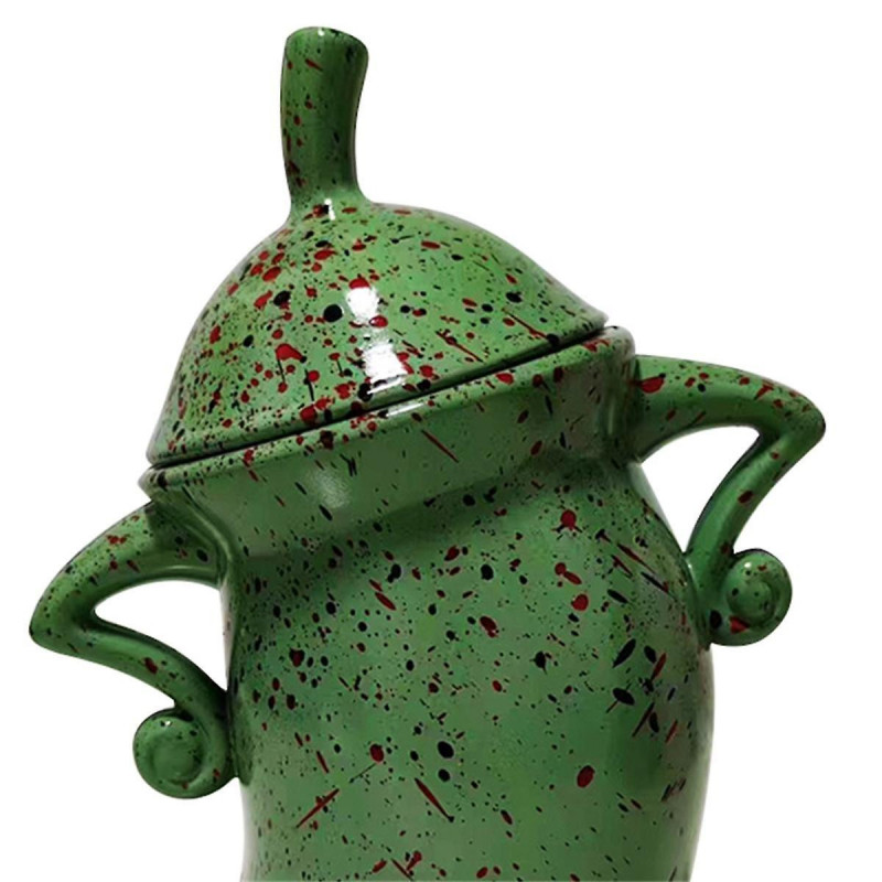 Canister with Attitude,Fun Airtight Kitchen Storage Canisters,Cute Food Storage Tank with Airtight Lid Green