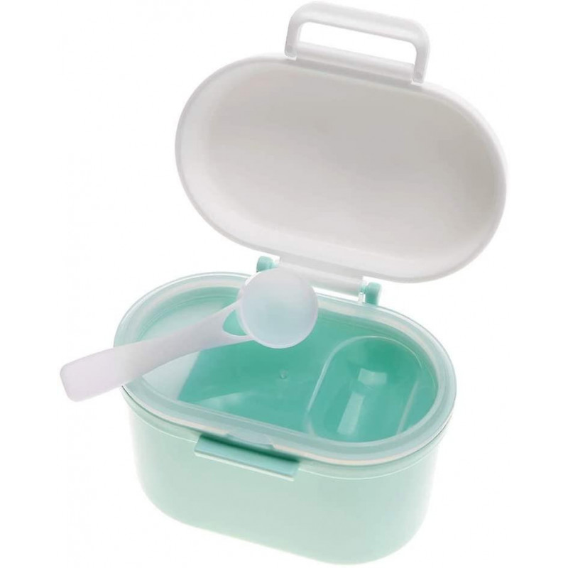 Baby Milk Powder Box Plastic Portable Kids Food Dispenser. Blue. Small Size