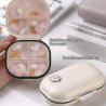 Mini Portable Tablets Dispenser Large Capacity Medicine Box Moisture-proof Sealed Tablets Storage Box