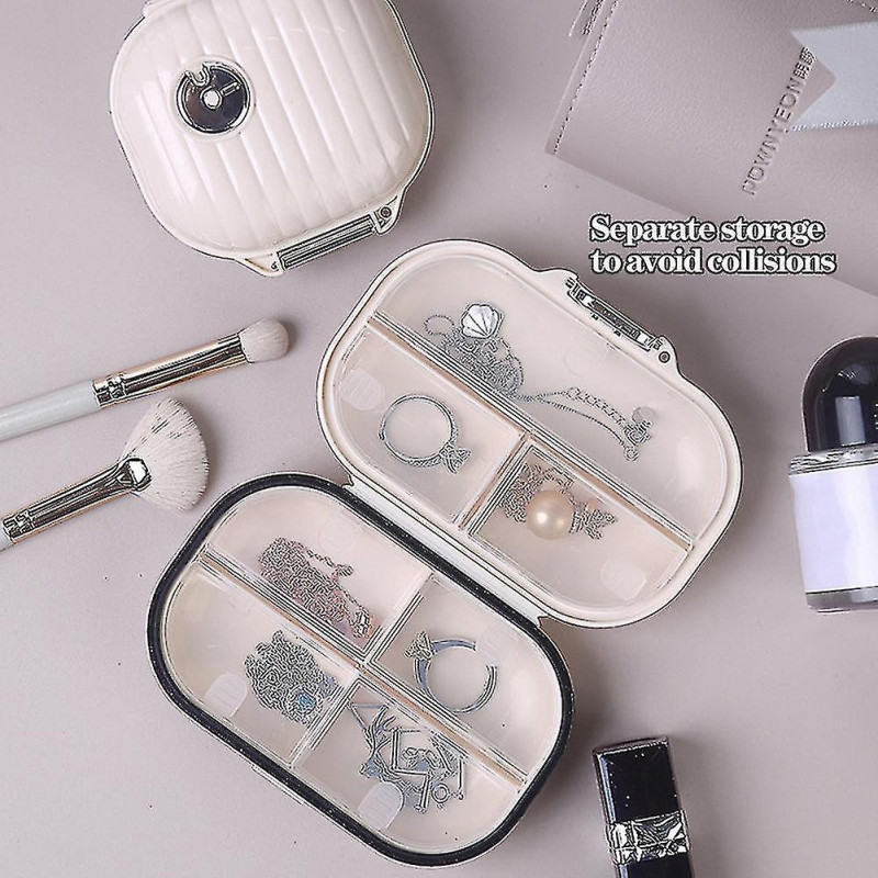 Mini Portable Tablets Dispenser Large Capacity Medicine Box Moisture-proof Sealed Tablets Storage Box