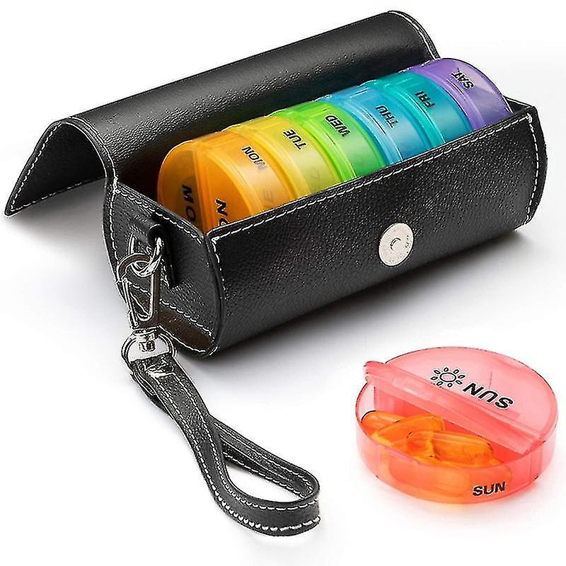 Pills Case Portable Water Proof Food Grade Plastic Moisture Proof 7 Days Pills Tablets Organizer For Outdoor