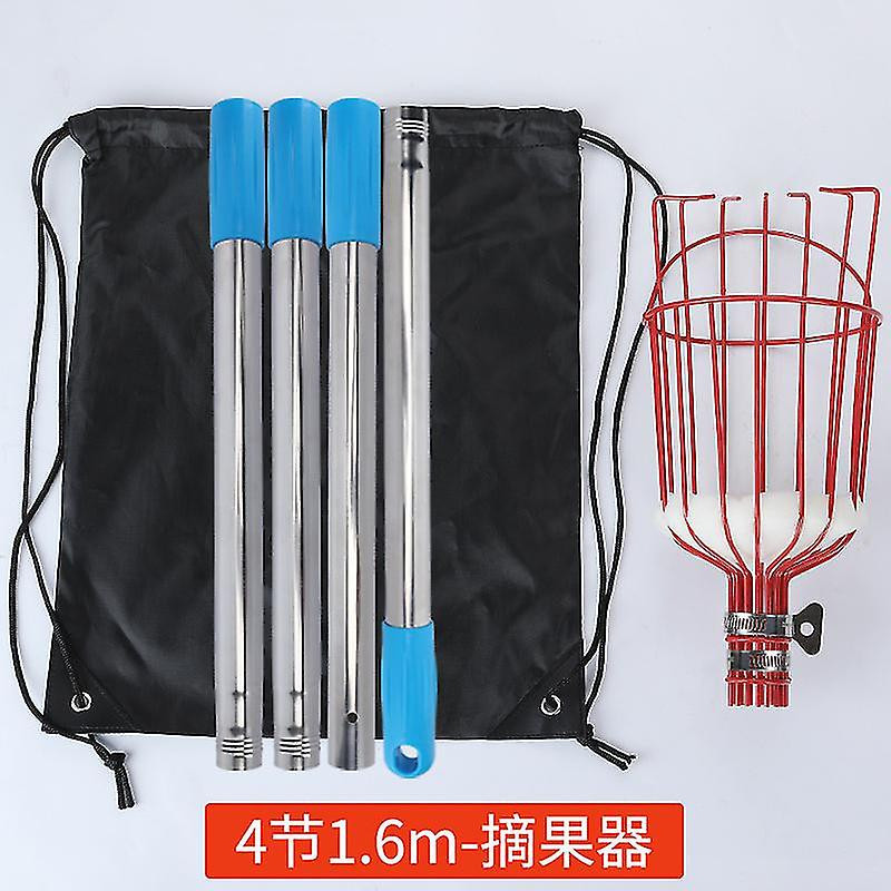 Outil de poteau de cueilleur de fruits avec manche long télescopique, outil de poteau de cueillette de pomme [...]