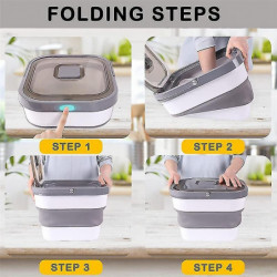 Récipient alimentaire de riz, pliable Distributeur de récipients de friandises pour animaux de compagnie serrés de [...]